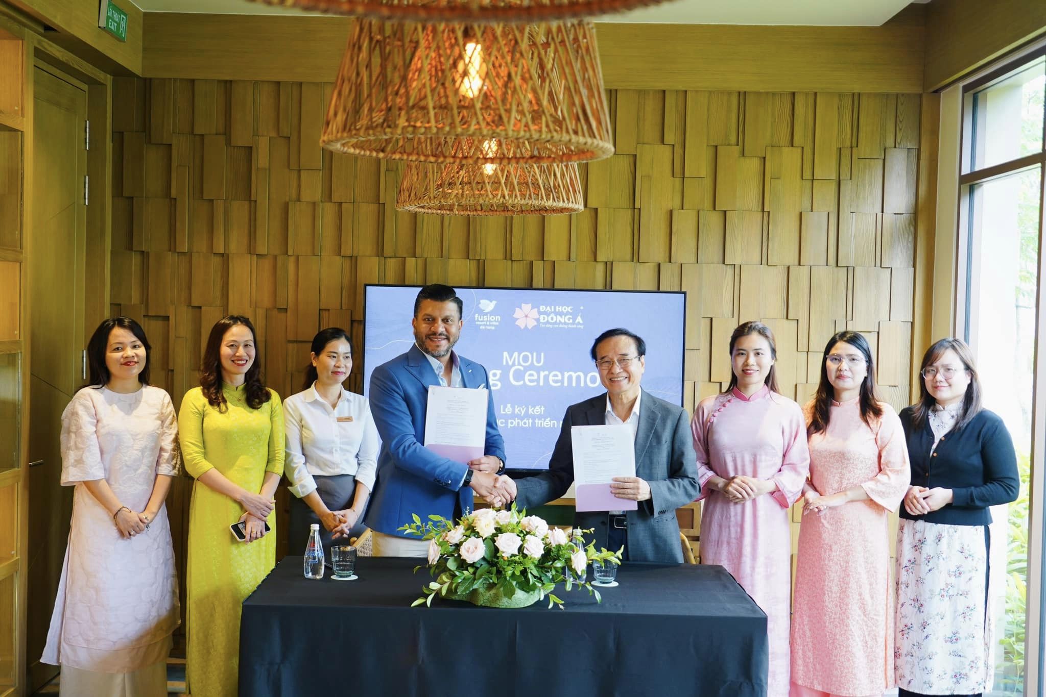 Khi Đại học Đông Á ft Khu nghỉ dưỡng 5 sao Fusion Resort: sinh viên tăng địa chỉ thực tập và làm việc chất lượng